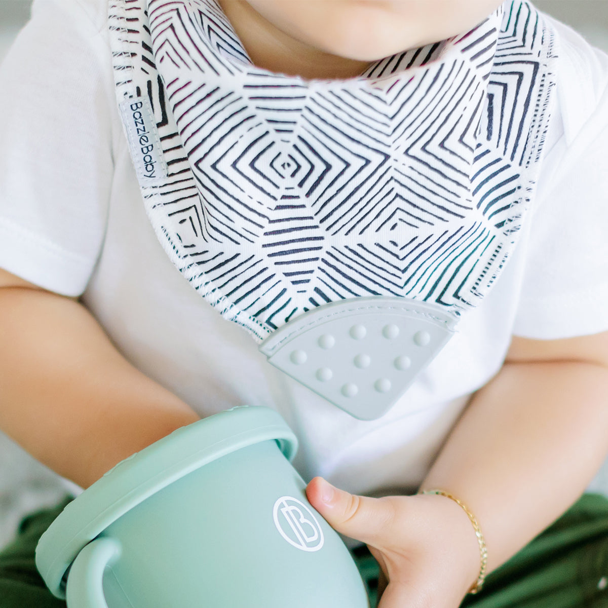 Banda Bib with Teether Attached  - Various Colors