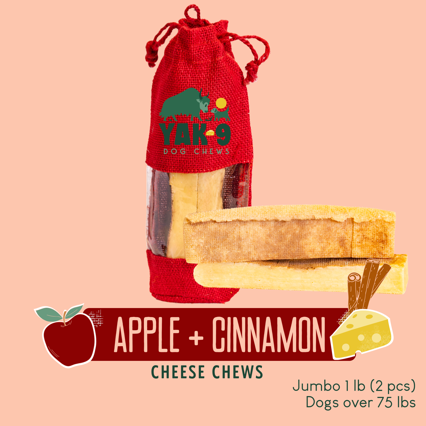 Apple Cinnamon Chews for Dogs