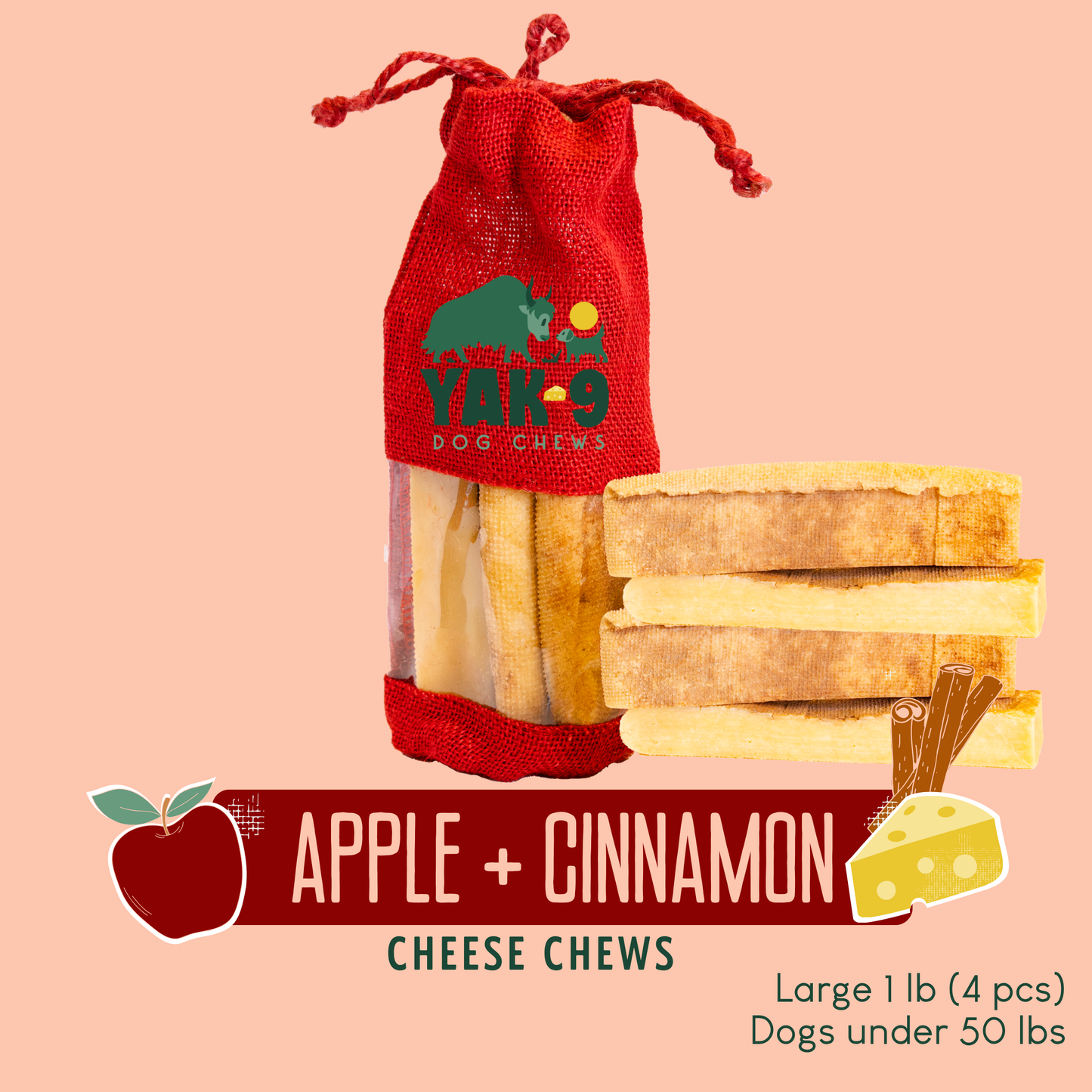 Apple Cinnamon Chews for Dogs