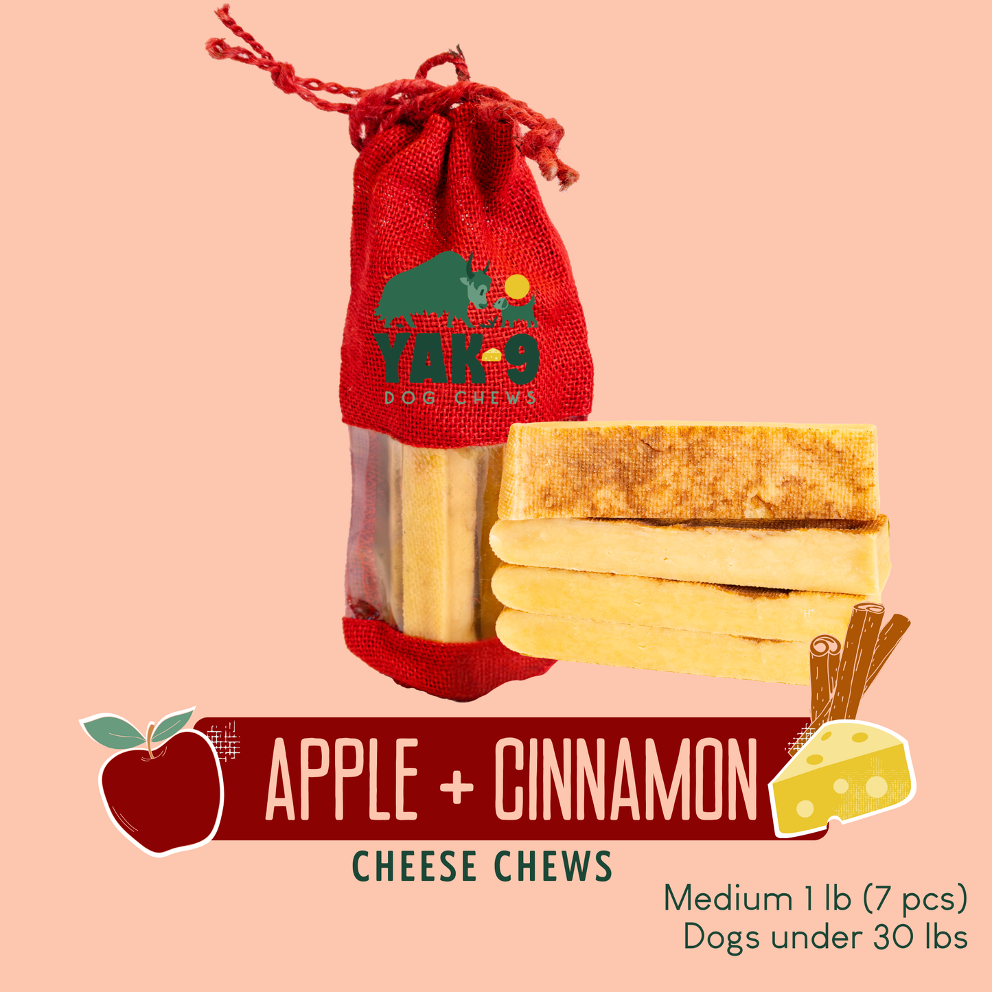 Apple Cinnamon Chews for Dogs