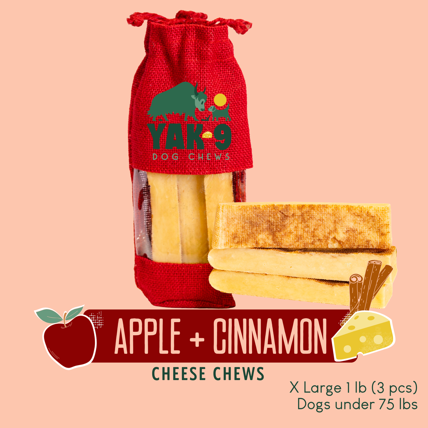 Apple Cinnamon Chews for Dogs
