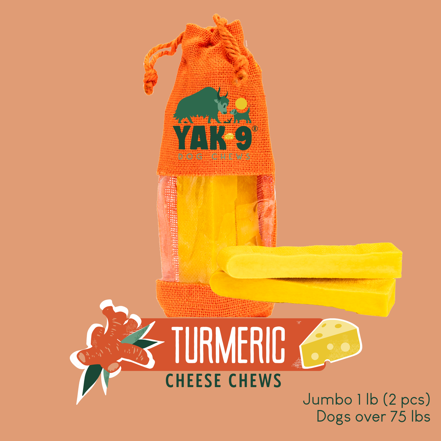 Turmeric Yak Milk Chews for Dogs