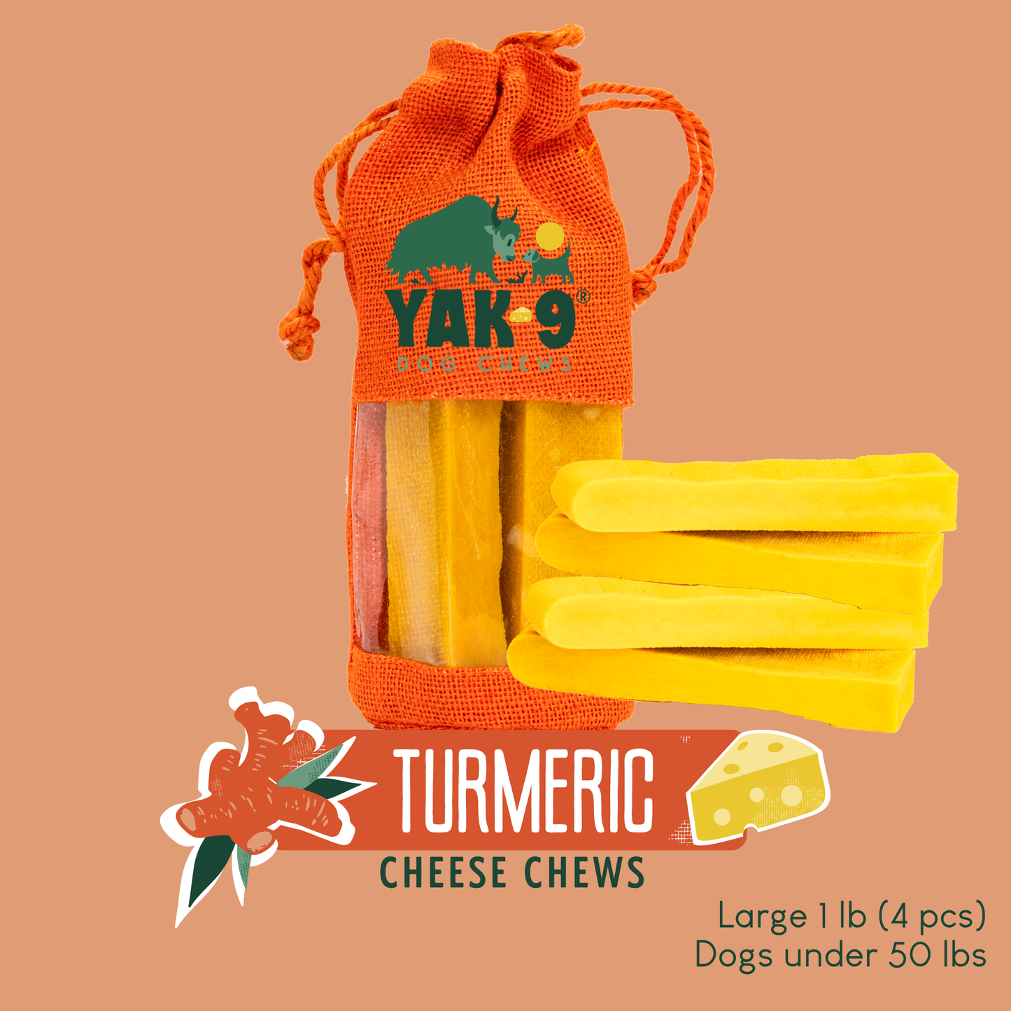 Turmeric Yak Milk Chews for Dogs