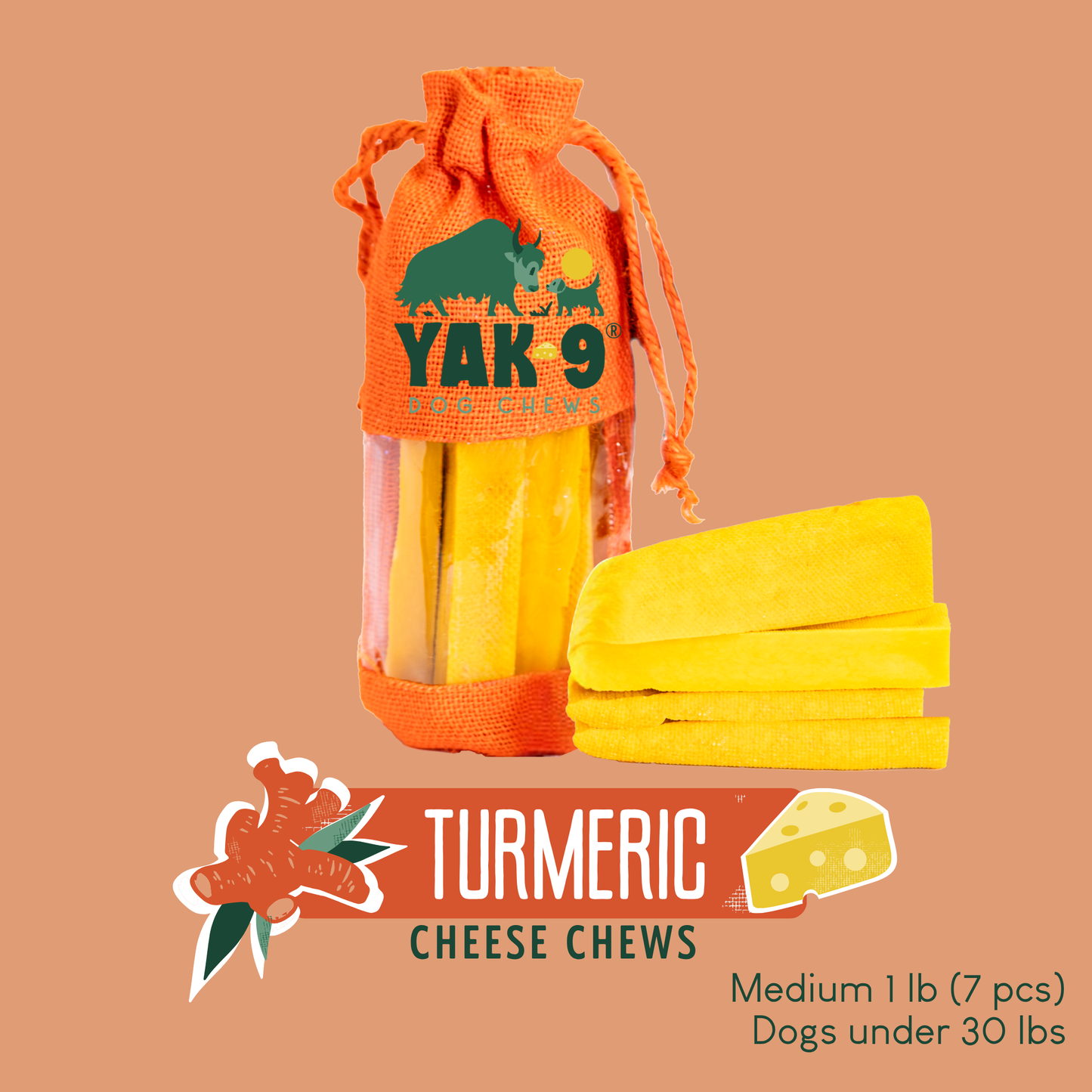 Turmeric Yak Milk Chews for Dogs