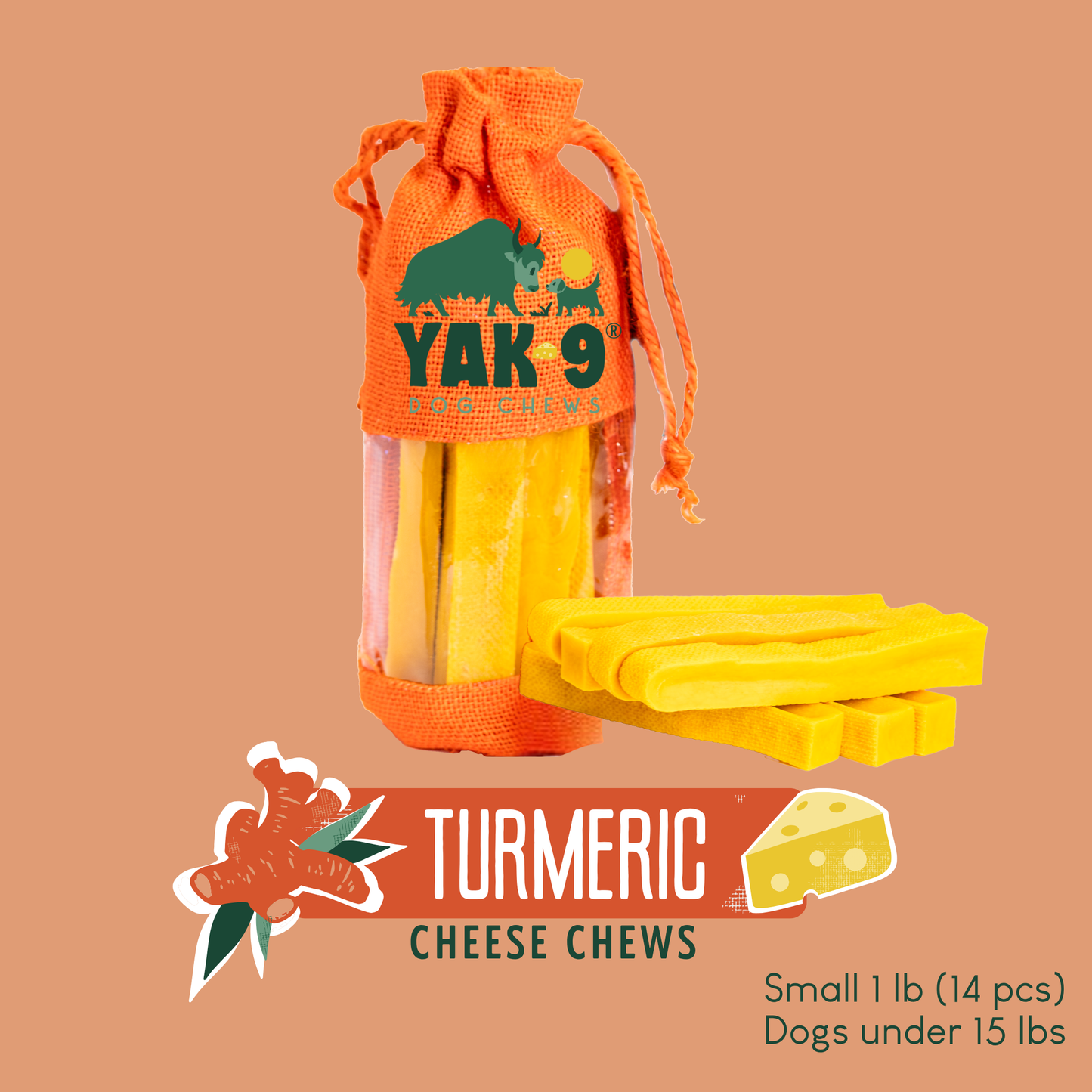 Turmeric Yak Milk Chews for Dogs