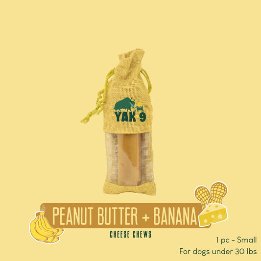 Peanut Butter Banana Chews for Dogs