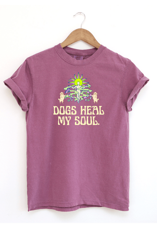 Dogs Heal My Soul (Pigment Uni T)