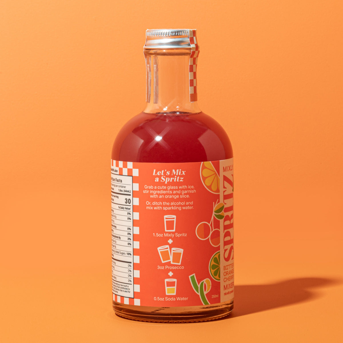 Bitter Orange Cherry Spritz | Non Alcoholic Cocktail & Mocktail Mixer