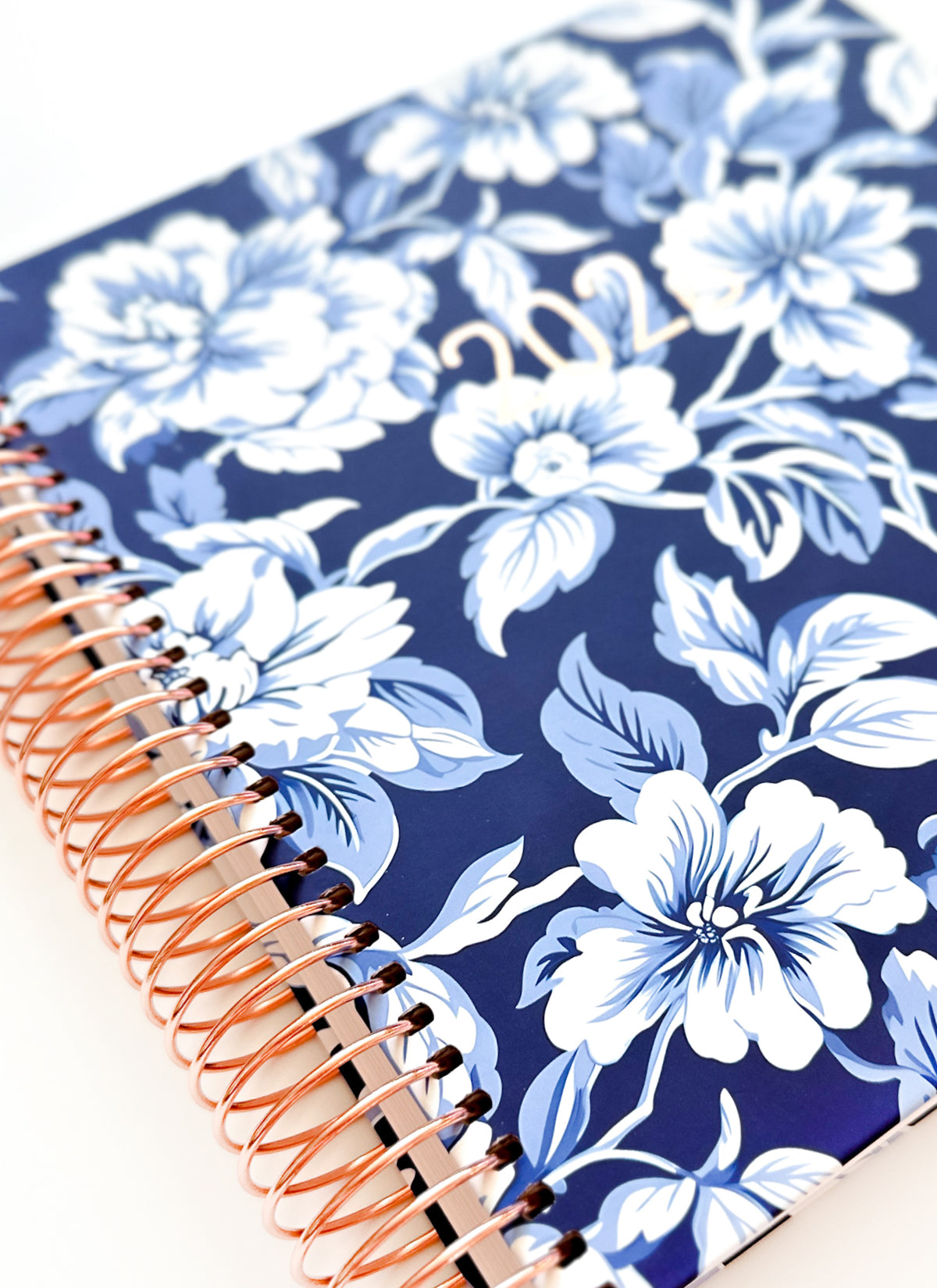 2026 Planner - Horizontal Layout, Spiral Bound - "Midnight garden" (#103)