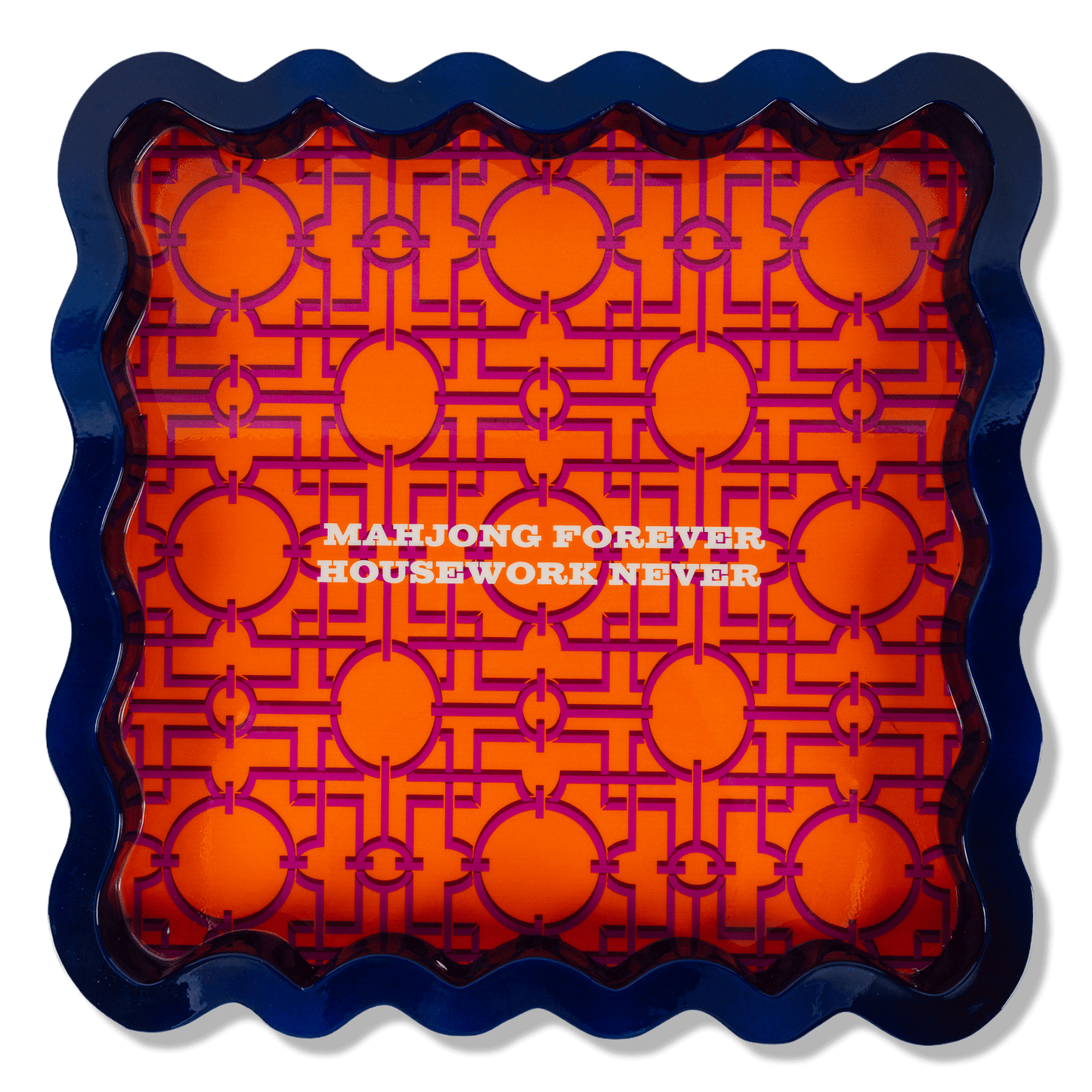Mahjong Large Lacquer Tray
