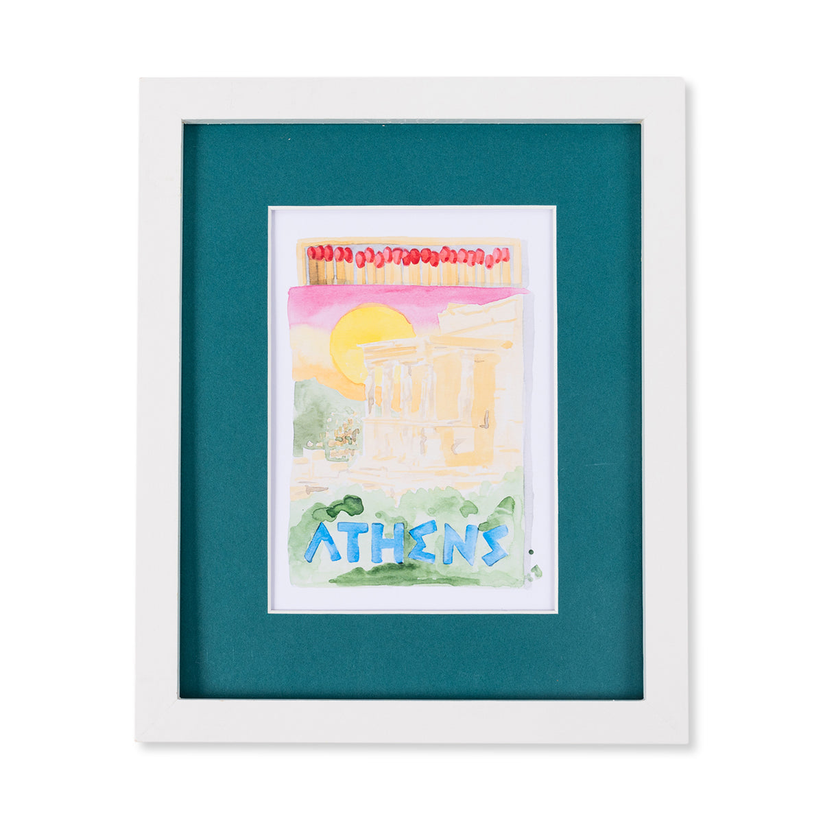 Athens Matchbook Art Print