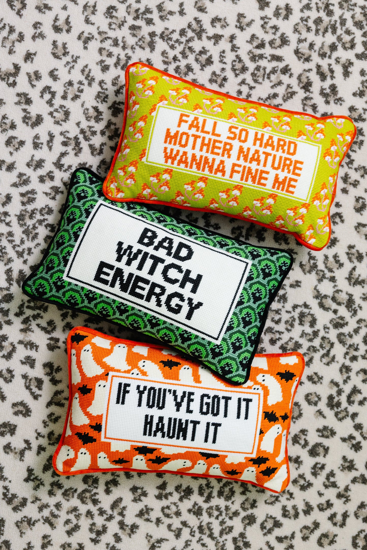 Bad Witch Energy Needlepoint Pillow