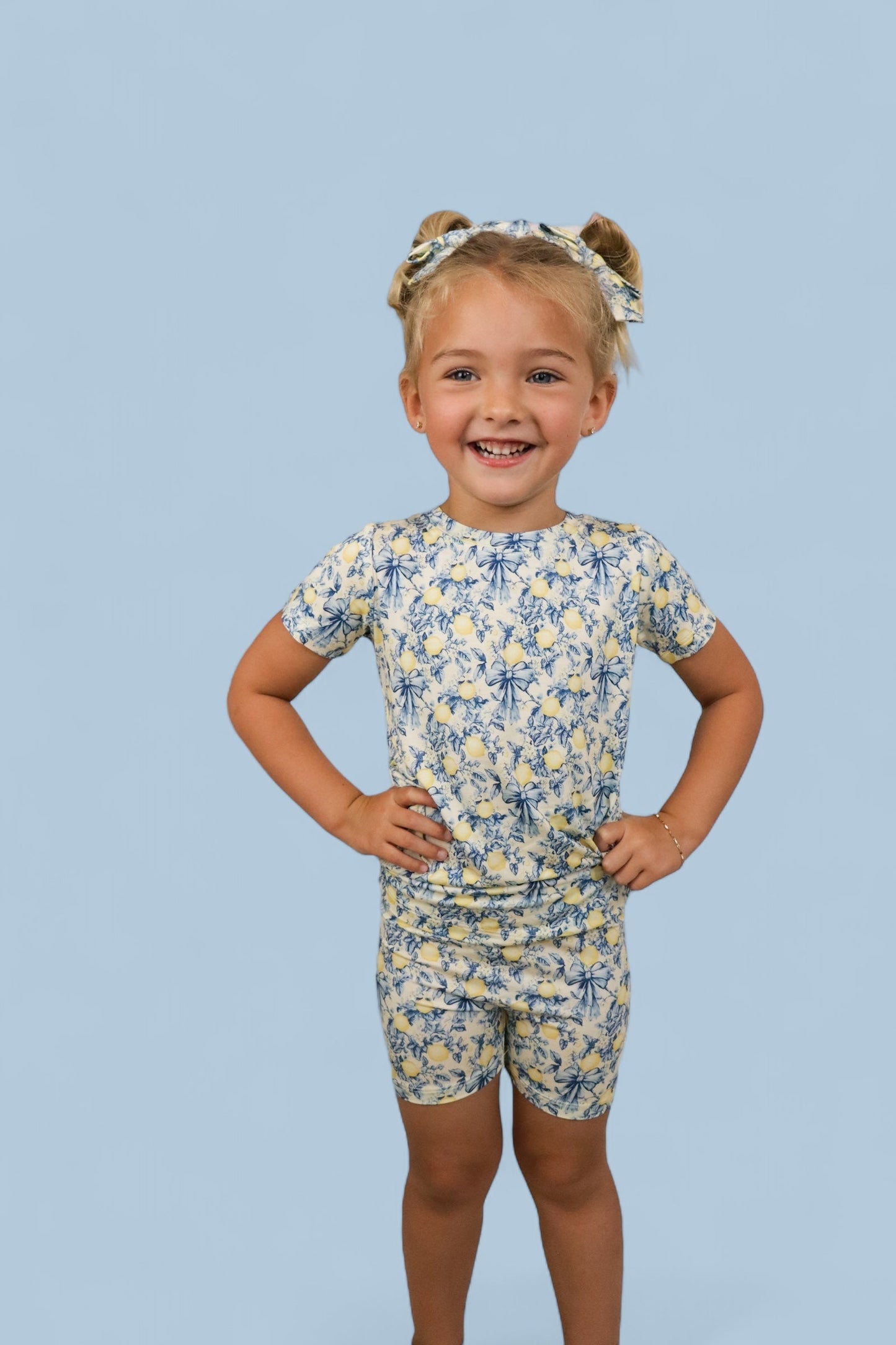 VINTAGE CITRUS TOILE DREAM SHORT SET