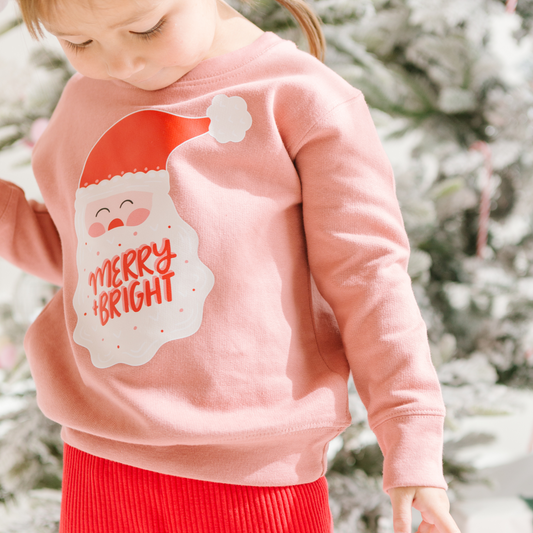 Merry and Bright Santa Sweatshirt