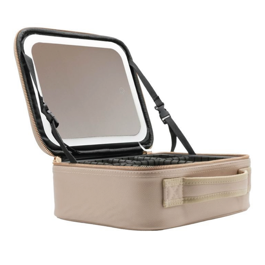 Simply Southern® Makeup Travel Case: Beige