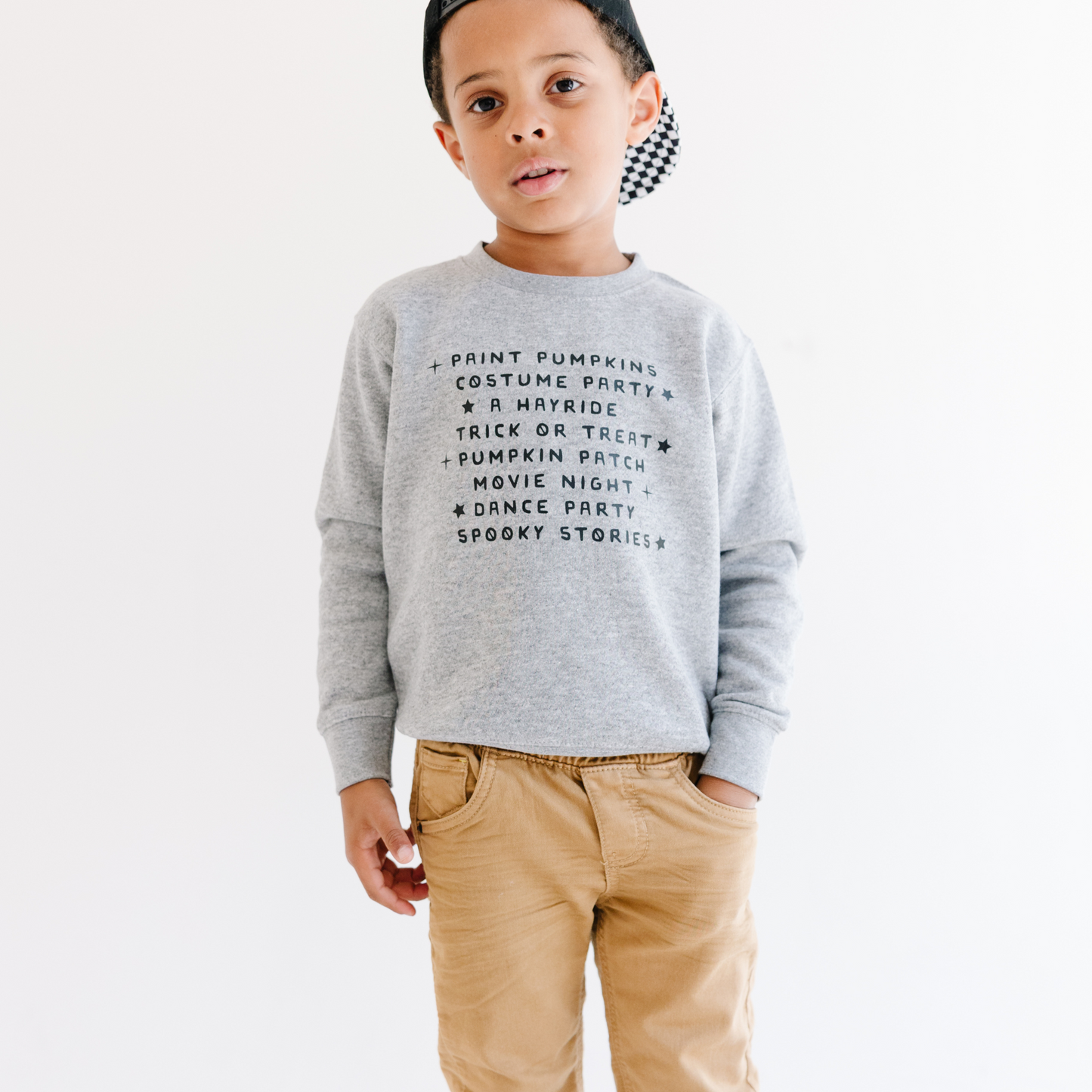 Paint Pumpkin and Spooky Stories Sweatshirt