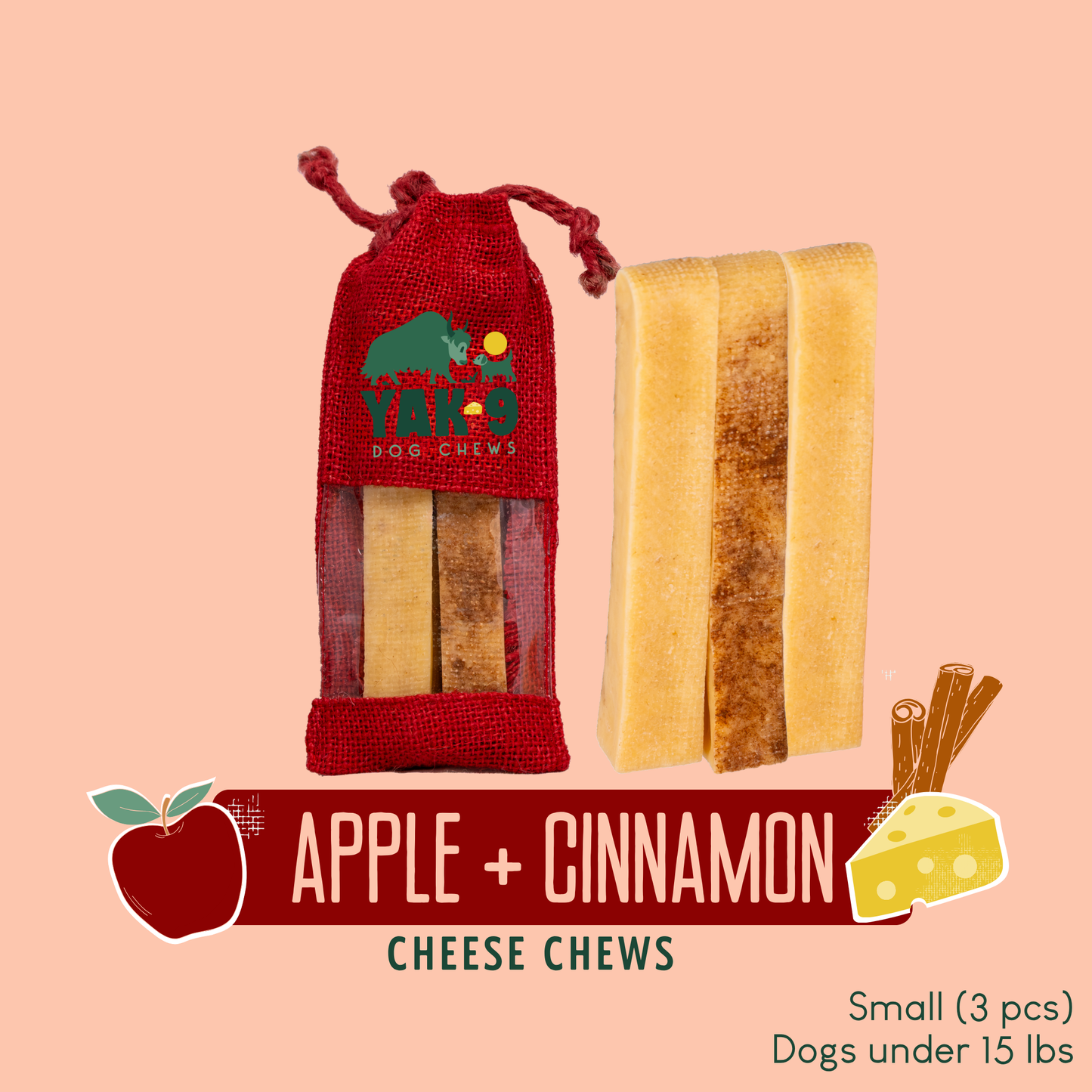 Apple Cinnamon Chews for Dogs