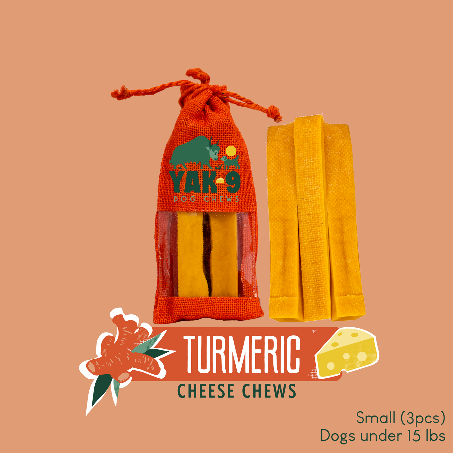 Turmeric Yak Milk Chews for Dogs