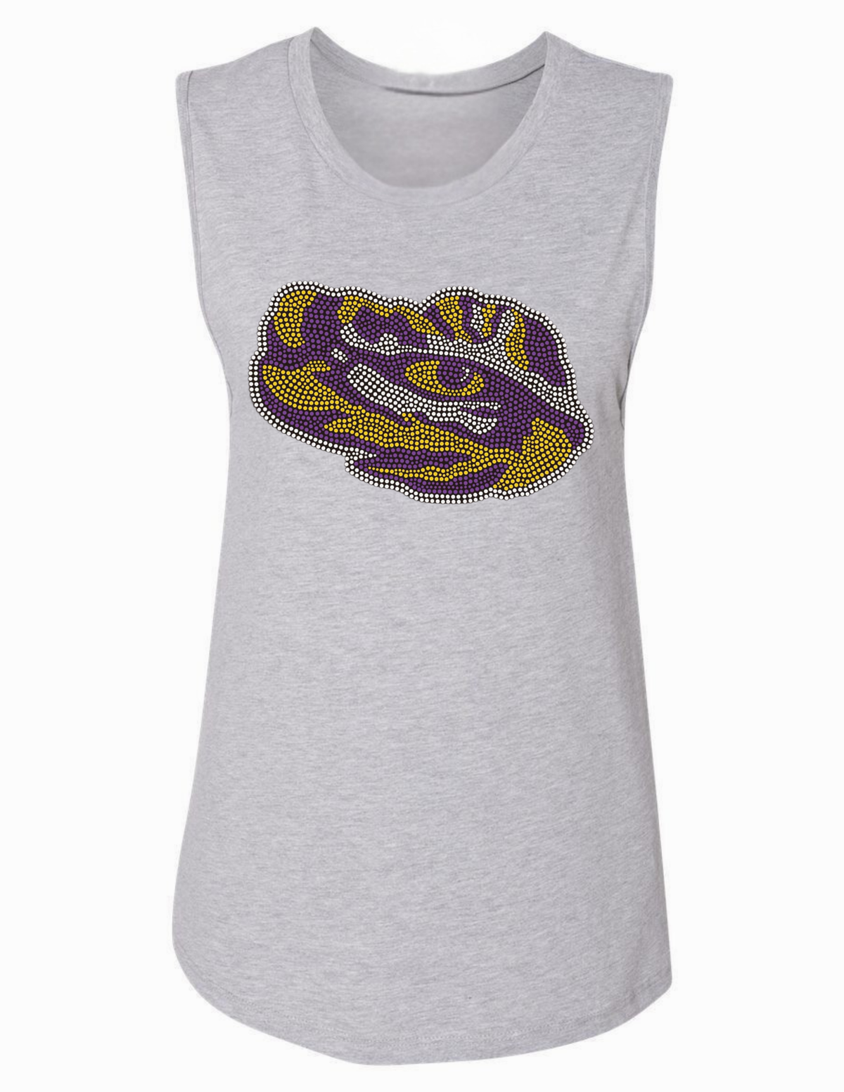 Louisiana State University Tiger Eye Gray Tank Top