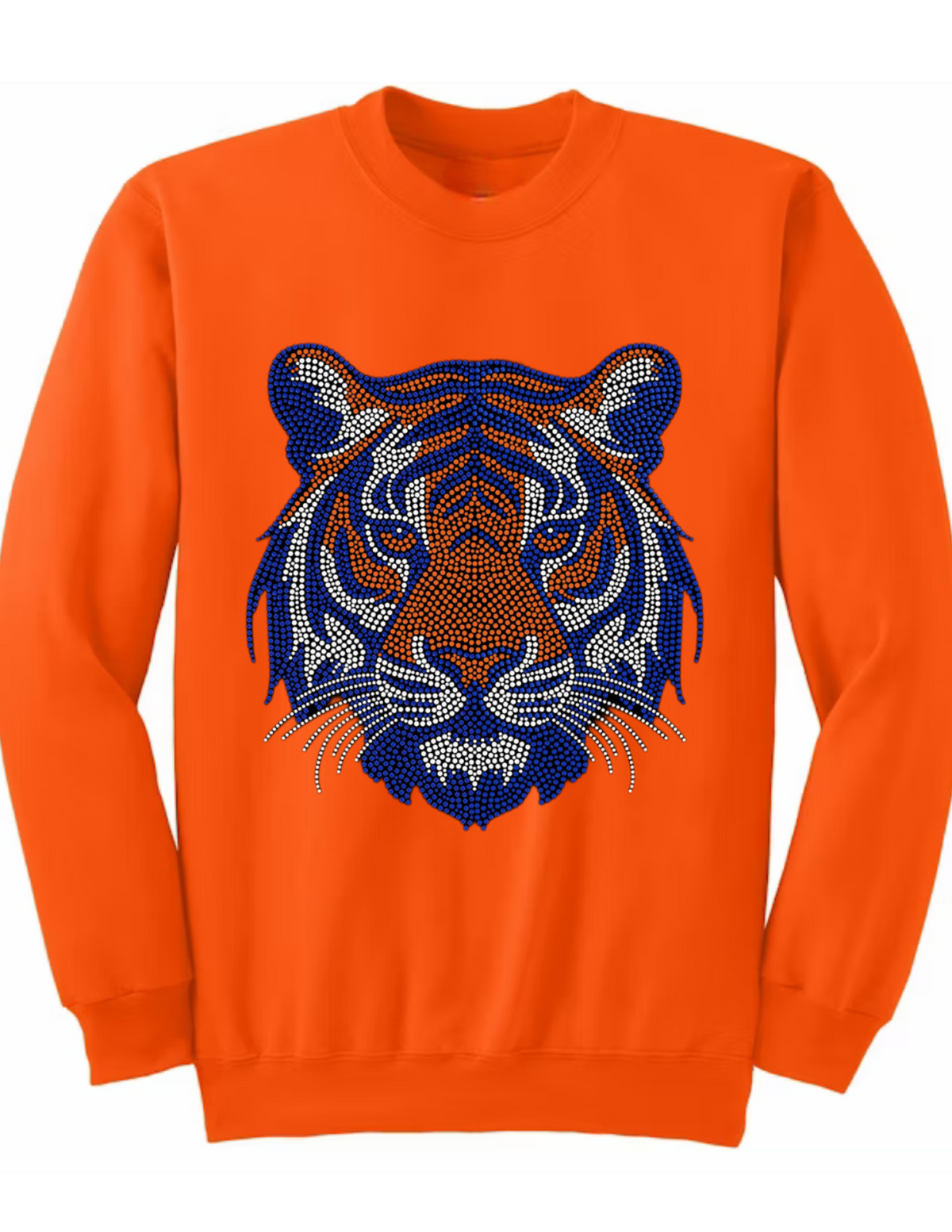 Auburn Orange & Navy Tiger Orange Crewneck Sweatshirt