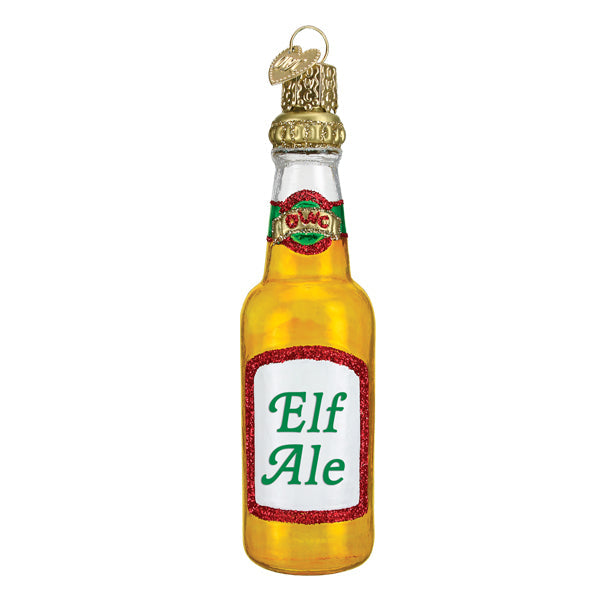 Elf Ale Beer Bottle Ornament