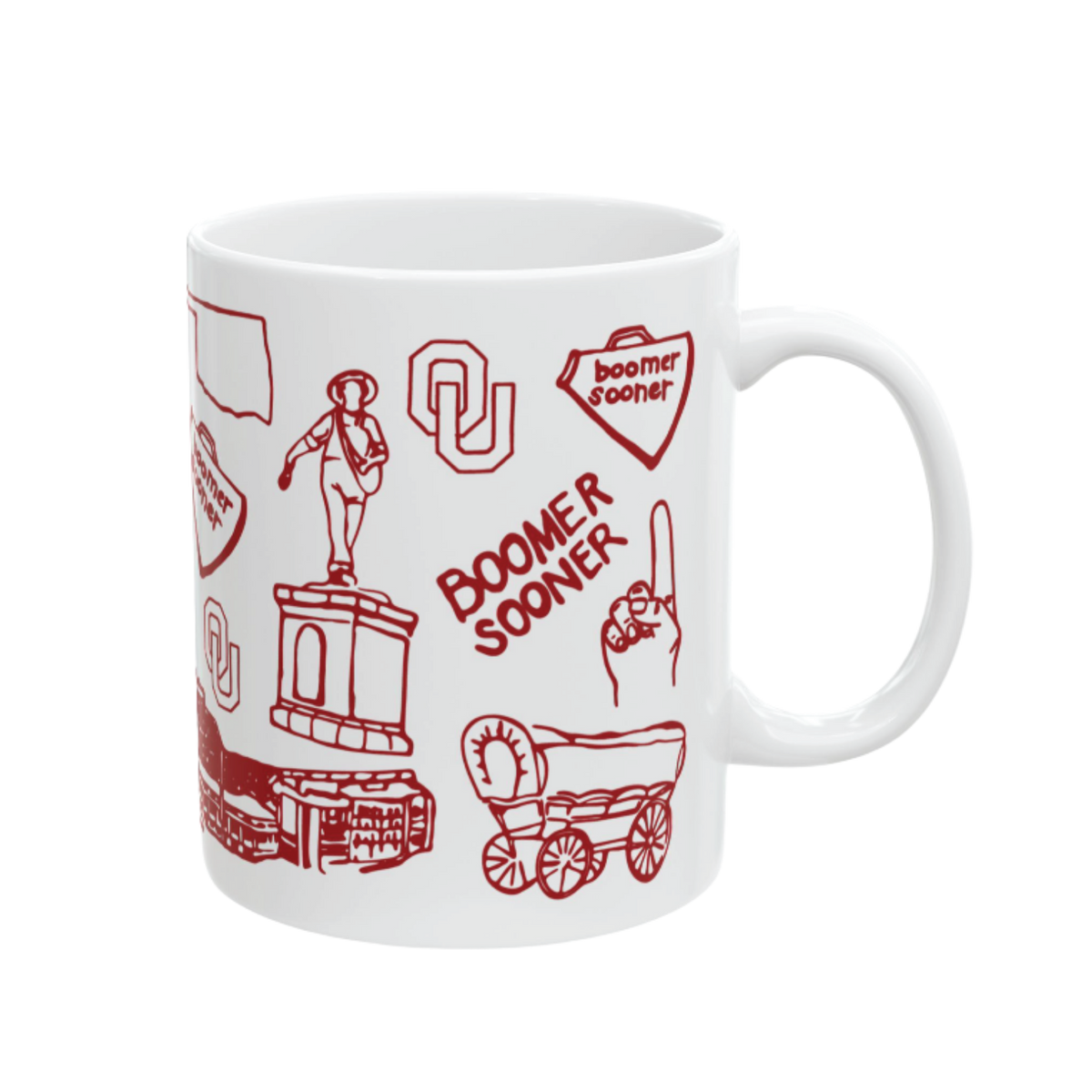 The University of Oklahoma (OU) - 11 oz Porcelain Mug