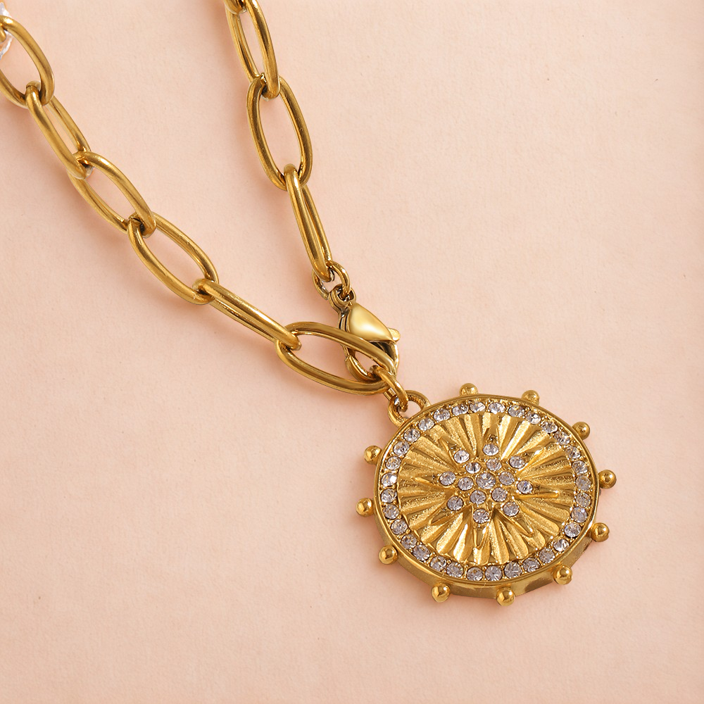 Sunburst Necklace - Stainless Steel