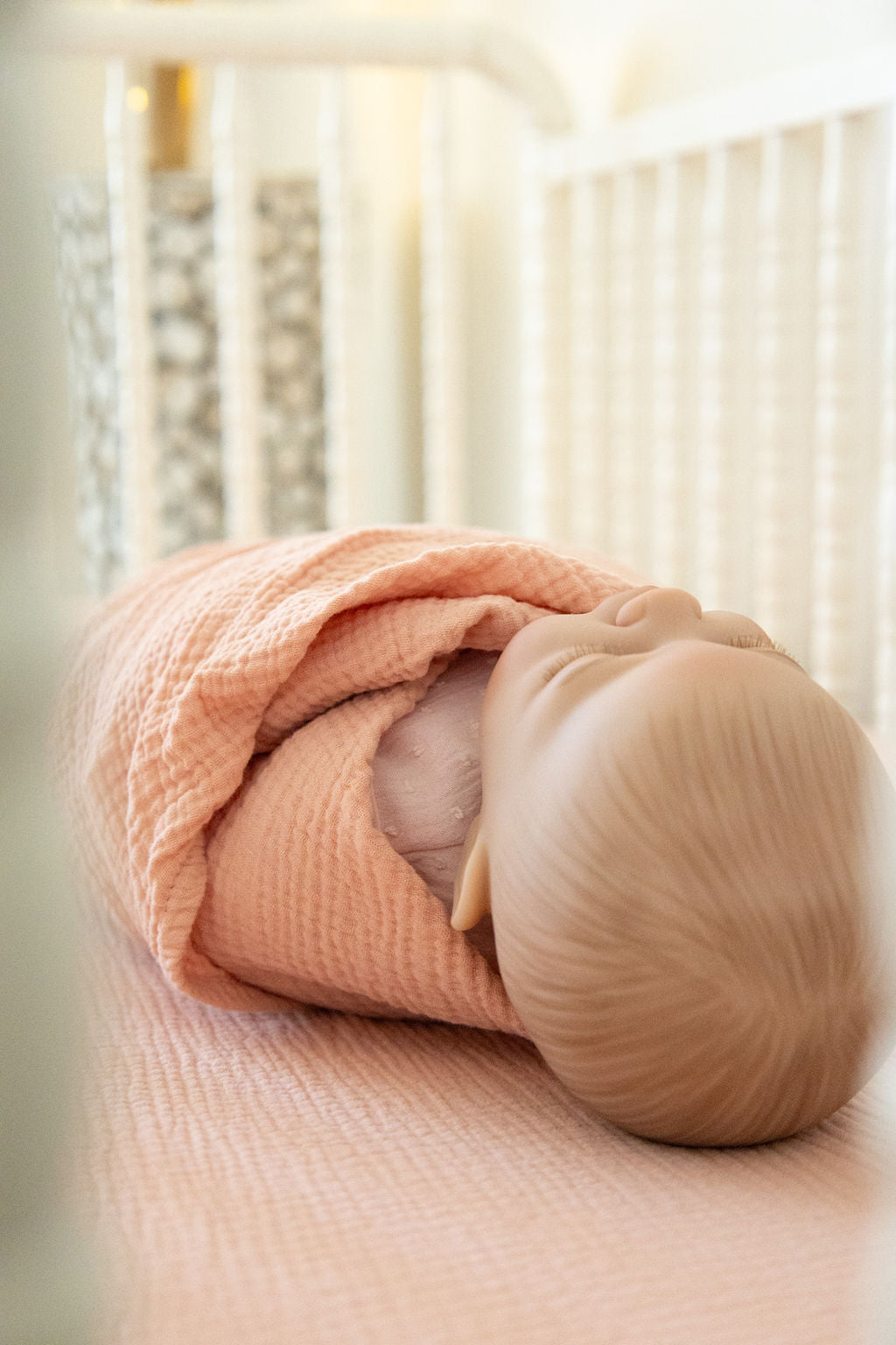 100% Organic Cotton Gauze Muslin Crib Sheet