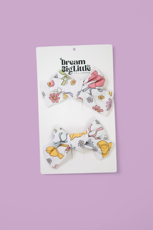 BOW GARDEN DREAM BOW HAIR CLIPS