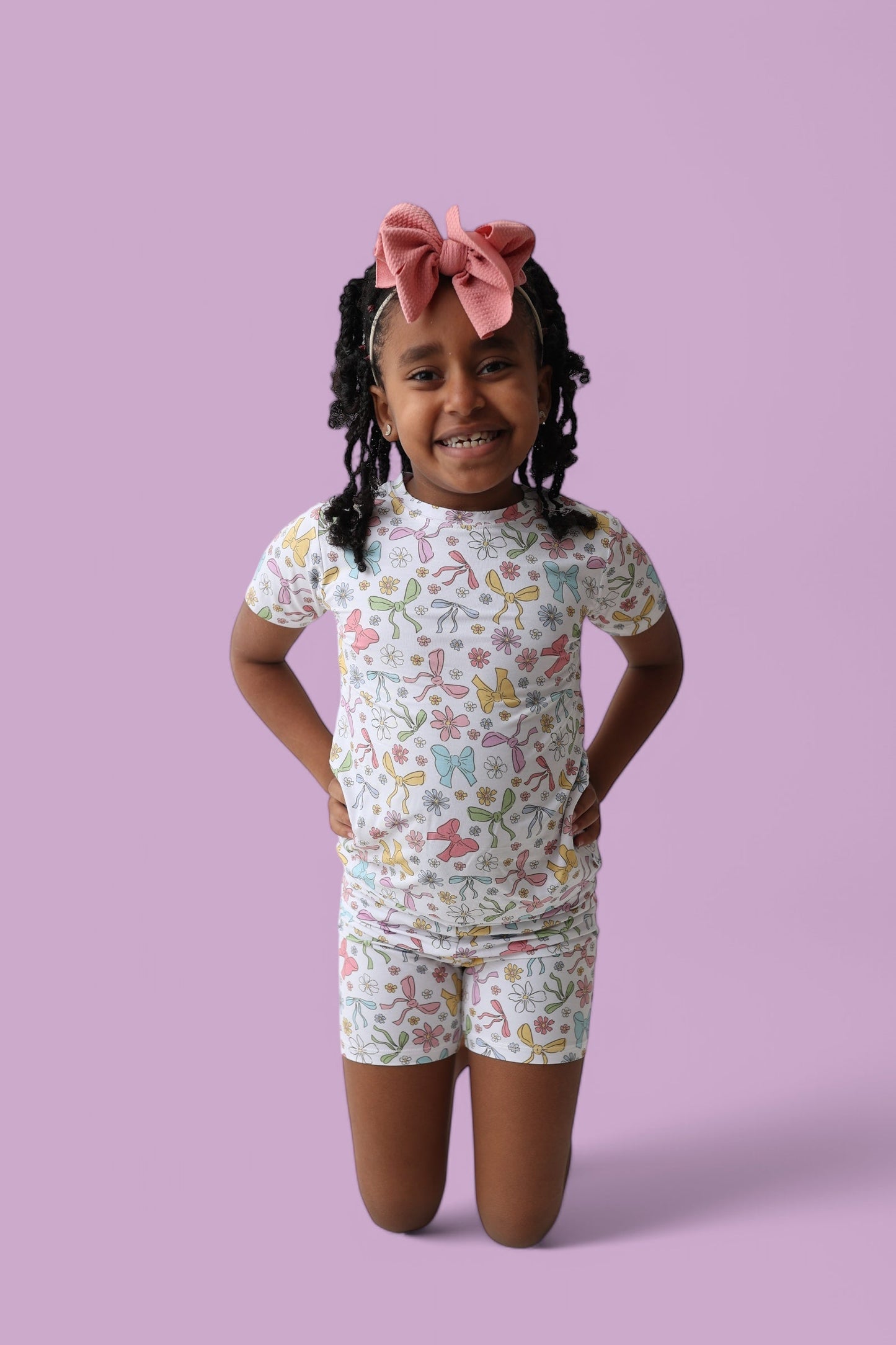 BOW GARDEN DREAM SHORT SET