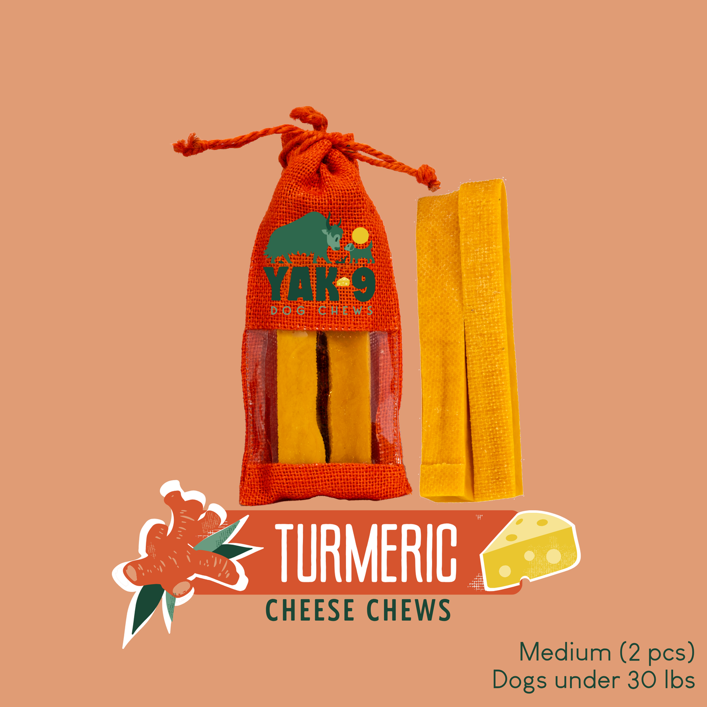 Turmeric Yak Milk Chews for Dogs
