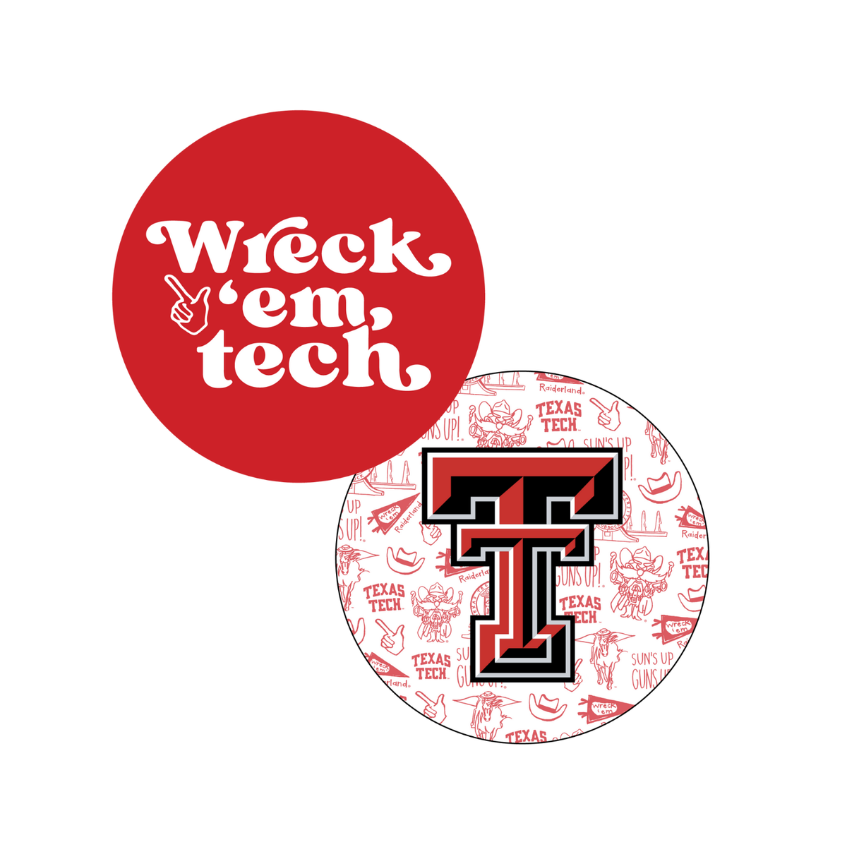 Texas Tech University - Drink Coasters, Set of 25