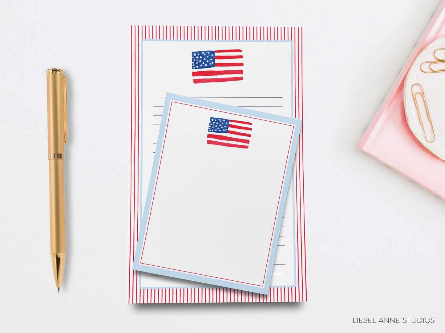 American Flag Notepad