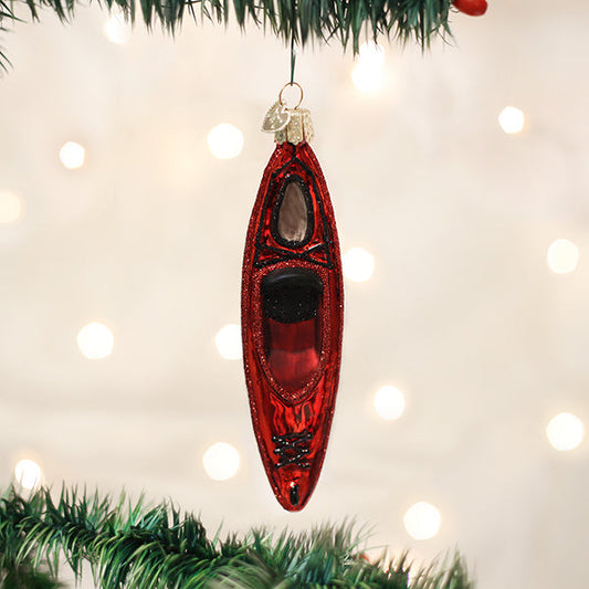 Red Kayak Ornament