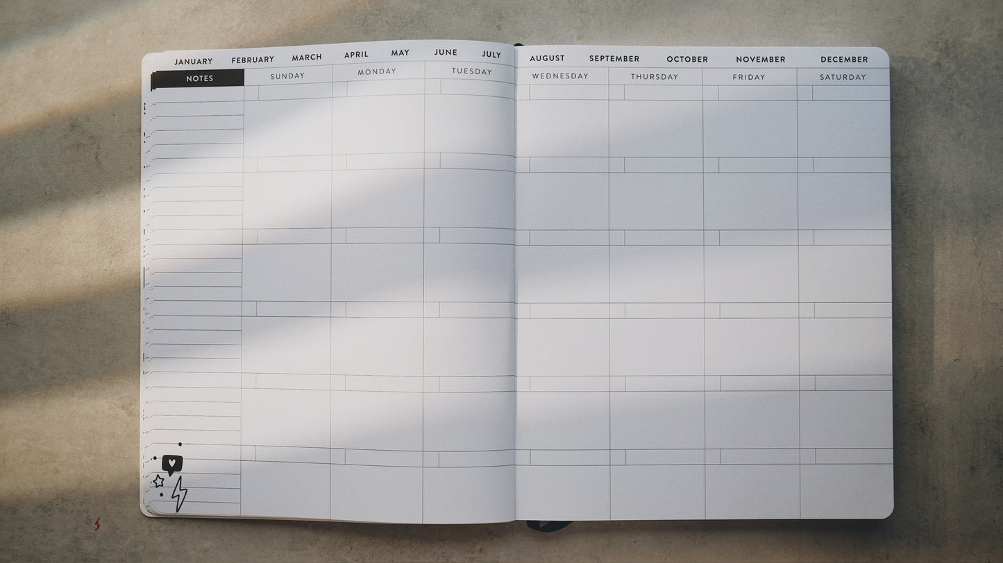 8x10 Undated Education Planner - Doodle Edition