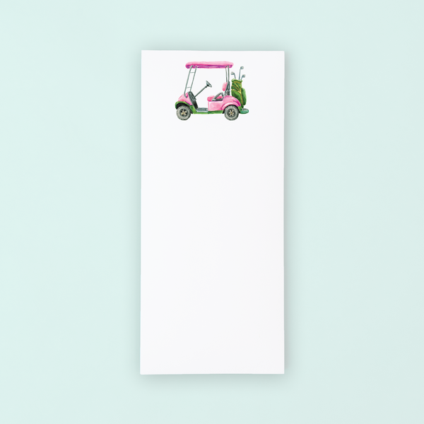 Golf Cart Lists Pad