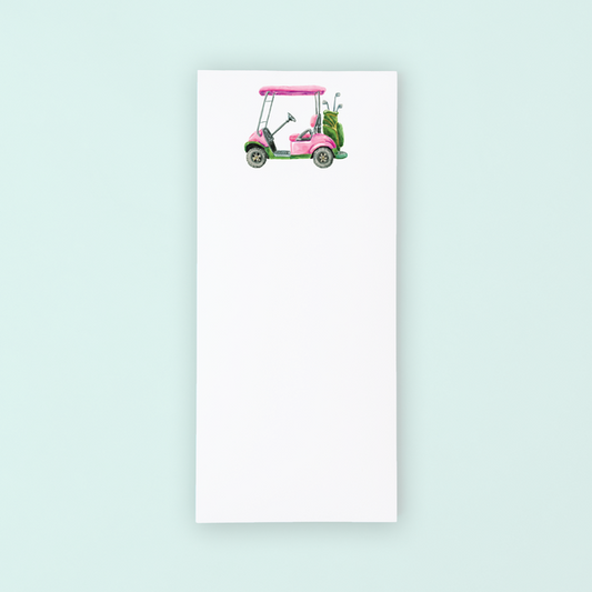 Golf Cart Lists Pad