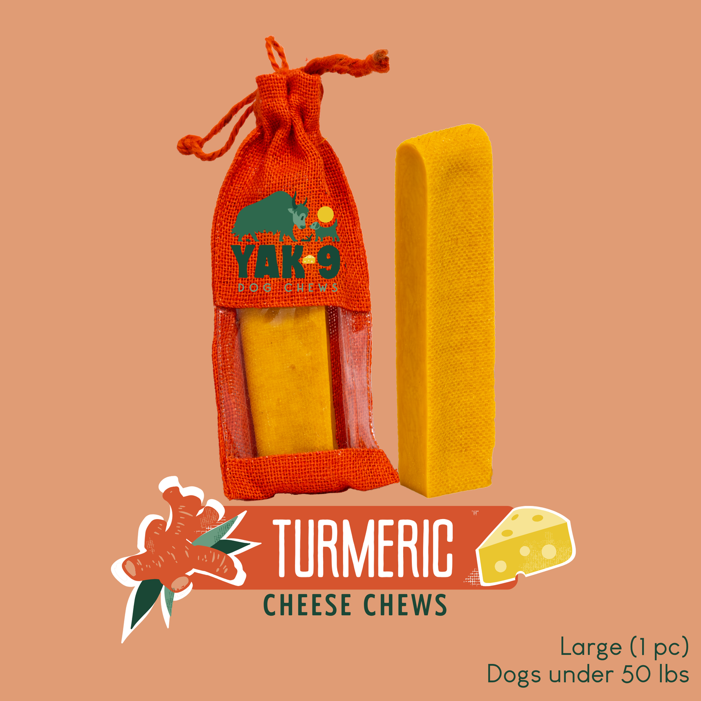 Turmeric Yak Milk Chews for Dogs