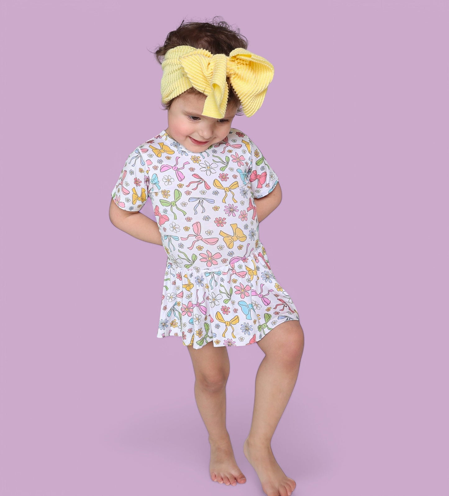 BOW GARDEN DREAM BODYSUIT DRESS