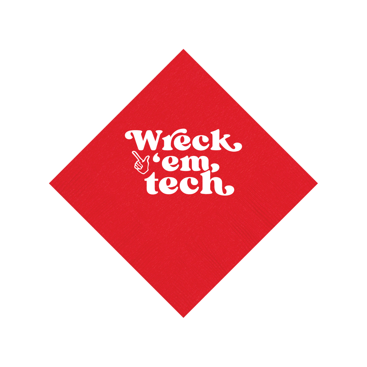 Texas Tech University - Red 3-Ply Cocktail Napkins, Set of 25