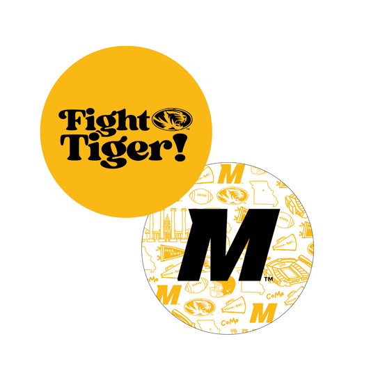 The University of Missouri (Mizzou) - Drink Coasters, Set of 25