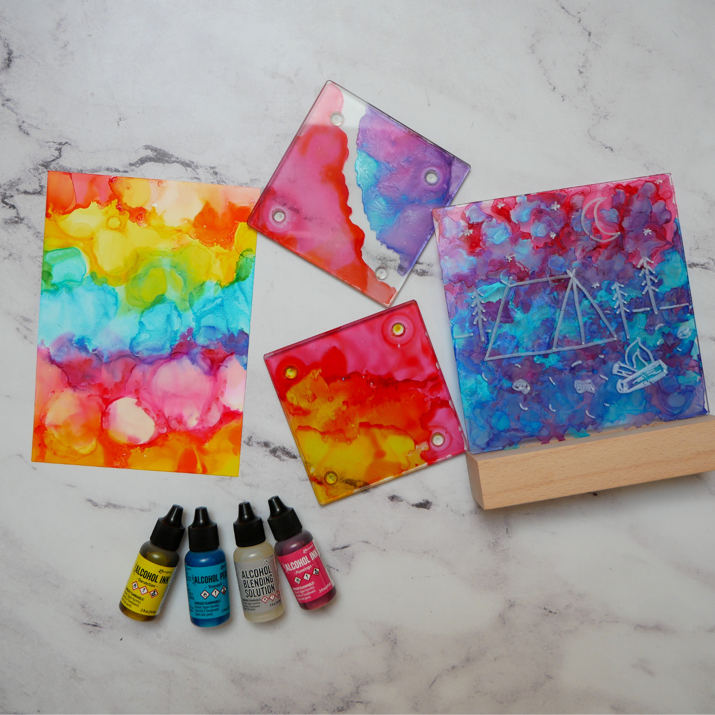 LED Light Frame Alcohol Ink Kit