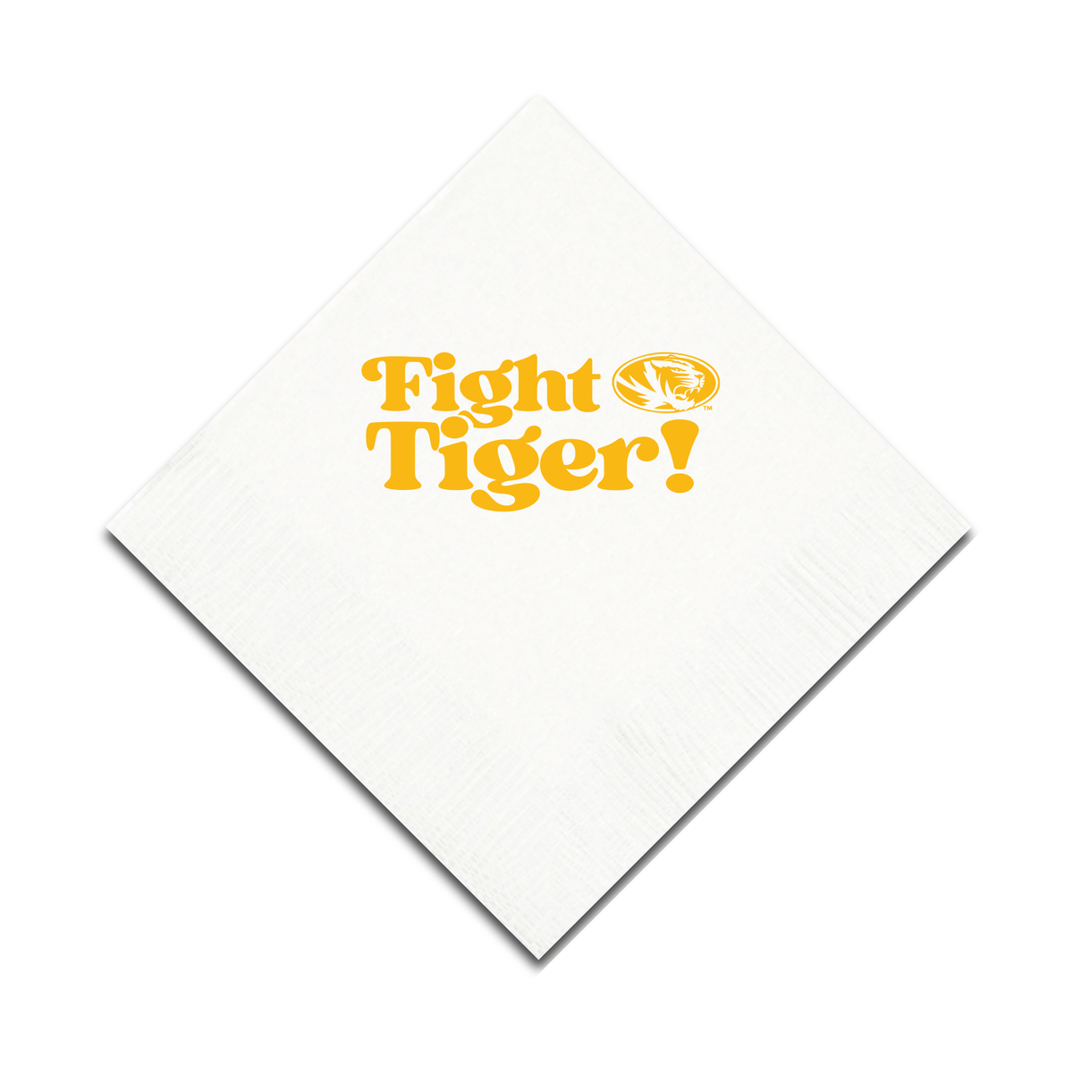 The University of Missouri (Mizzou) - White 3-Ply Cocktail Napkins, Set of 25