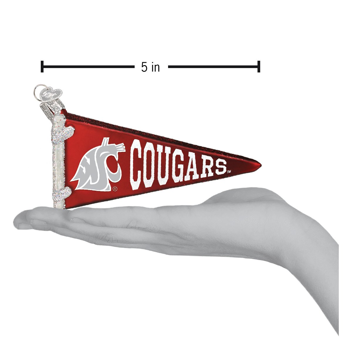WSU Pennant Ornament