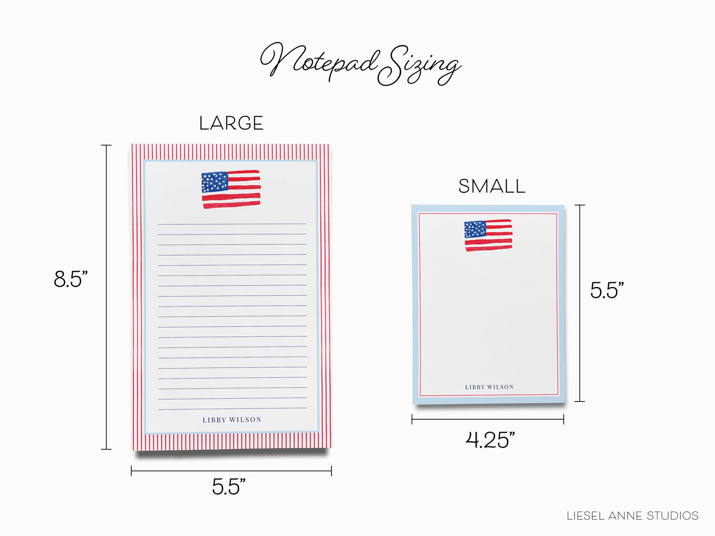 American Flag Notepad