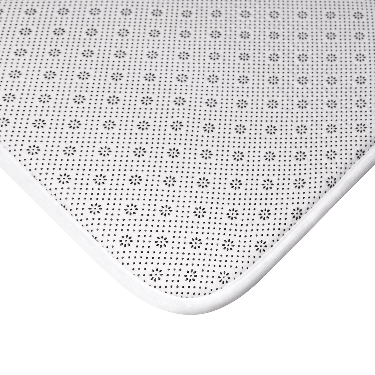 Rubber Duck Bath Mat – Cute 'Le Bain' Red Striped Bathroom Rug for Kids