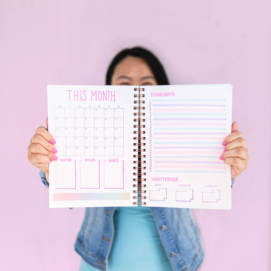 Cotton Candy Bullet Journal