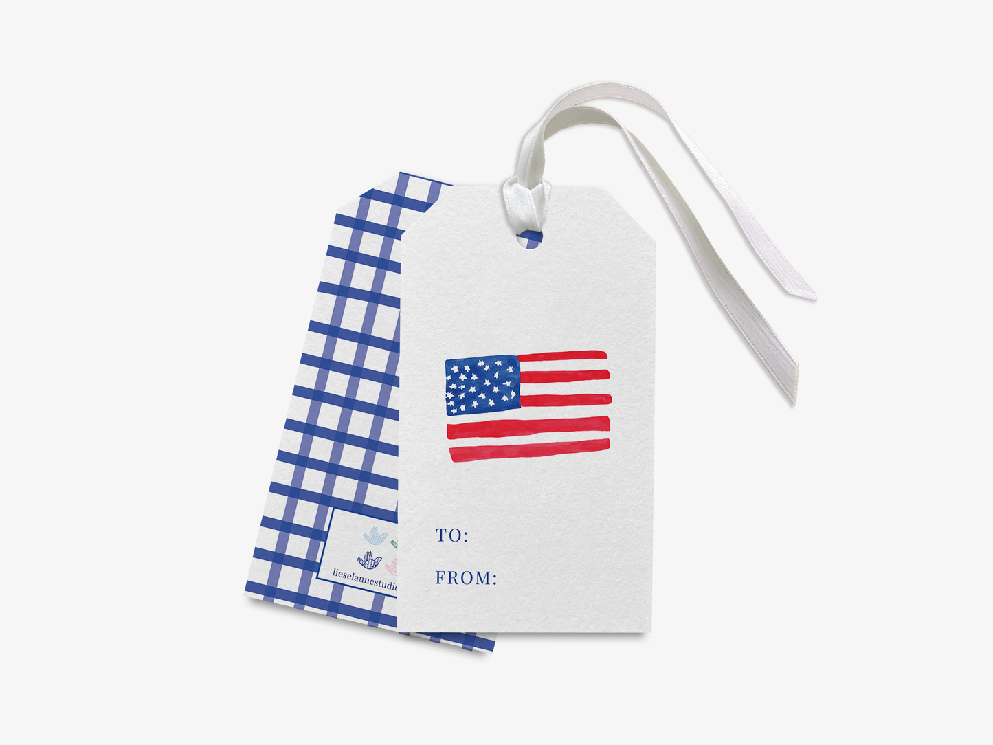 American Flag Gift Tags [Set of 8]