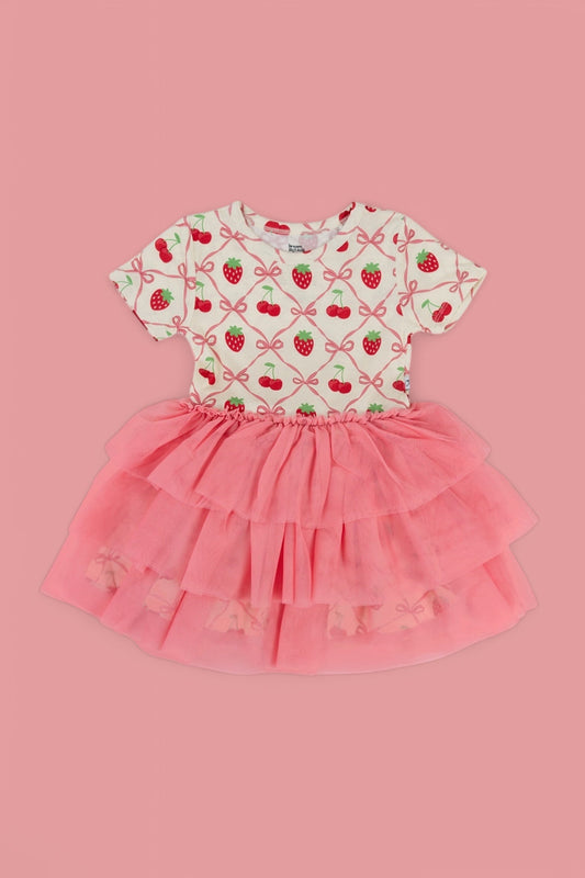 CHERRY BOW BERRY DREAM TUTU DRESS