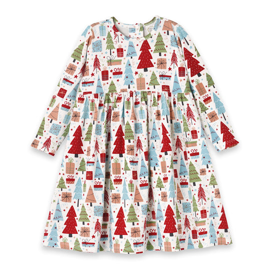 Christmas Merry Girl's Soft Bamboo Dress
